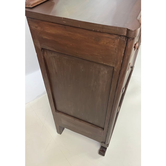 Antique American Empire Flame Mahogany Dresser For Sale - Image 10 of 17