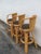 Hollywood Regency Swivel Bamboo Rattan Barstools a Set of Three 6380 For Sale - Image 14 of 17
