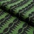 Schumacher Schumacher x Drusus Tabor Dagger Stripe Fabric in Black on Green For Sale - Image 4 of 4