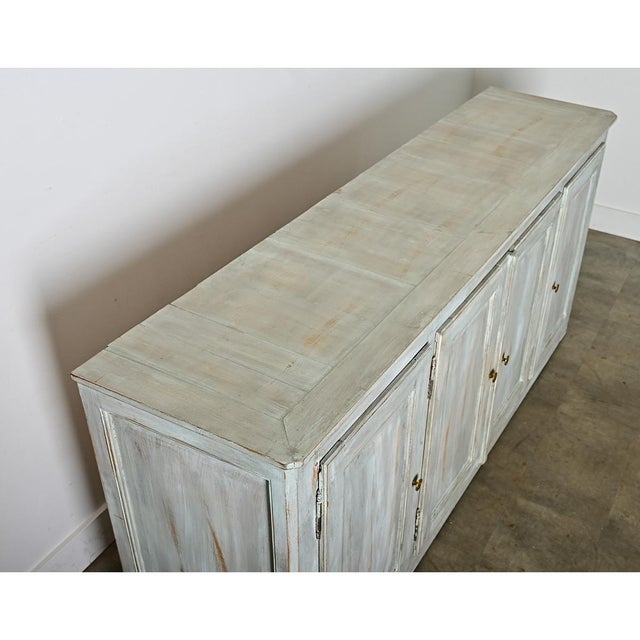 Mid 20th Century French Vintage Painted Enfilade For Sale - Image 5 of 11