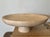 Tan Organic Modern Travertine Style Pedestal Bowl – Mediterranean Stone Compote Centerpiece For Sale - Image 8 of 12