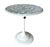White White Cast Aluminum Patio Table For Sale - Image 8 of 8