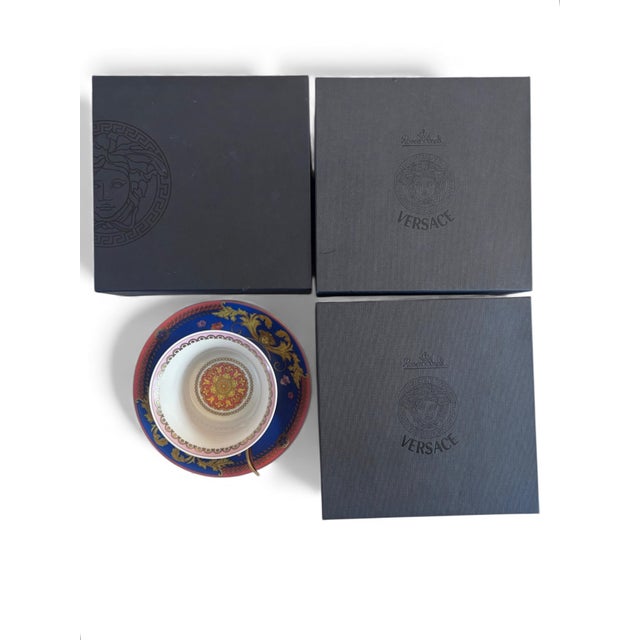 Set of 4 Versace Design for Rosenthal in the “Primavera” pattern. We have 3 boxes and 2 letters of authentication, the 4th...