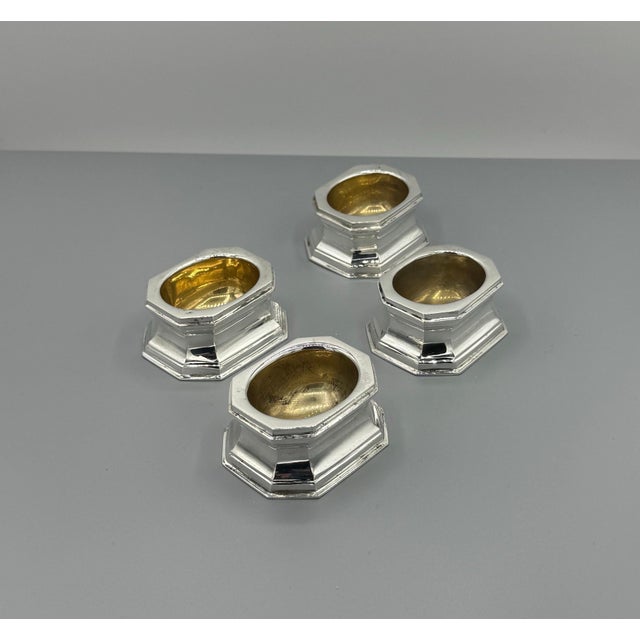 4 Sterling Silver, Tiffany & Co Silver Salts For Sale - Image 4 of 8