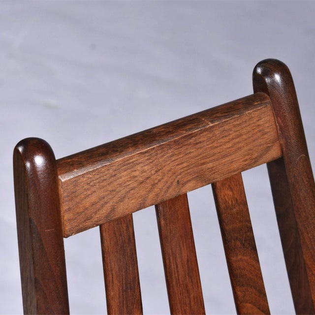 Henry P. Glass High Back Dining Chairs With Original Green Fabric For Sale - Image 12 of 15