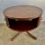 Regency Drum Table With Leather Top, Flame Mahogany, England, 1930s For Sale - Image 4 of 9