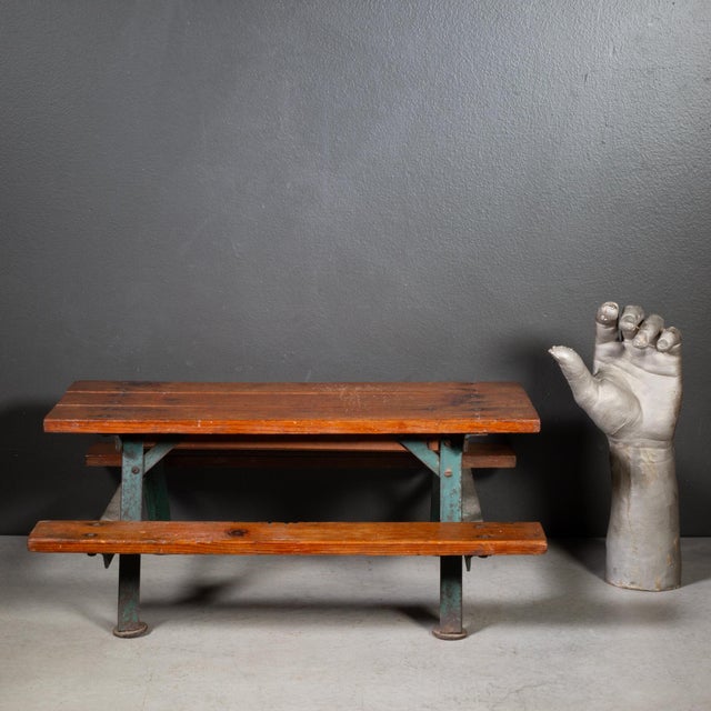 Wood Vintage Salesman's Sample Picnic Table c.1940 For Sale - Image 7 of 8