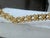 Gold Vintage 1960s Gold Tone Etruscan Revival Fringe Bib Collar Necklace With Faux Coral Dangles For Sale - Image 8 of 10