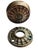 Comprising two pairs of doorknobs, matching rosettes, and spindles. From Corbin, the Fitzroy pattern doorknob L-11900 was...