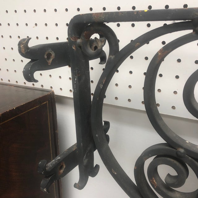 English 1940 English Iron Shoe & Bootmaker Trade Sign For Sale - Image 3 of 12