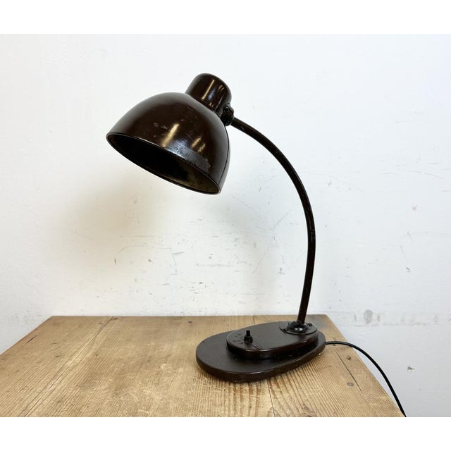 Vintage Brown Adjustable Table Lamp, 1960s For Sale - Image 4 of 18