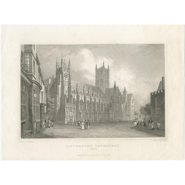After T. M. Baynes Canterbury Cathedral, Kent, 1837, Steel Engraving For Sale - Image 3 of 12