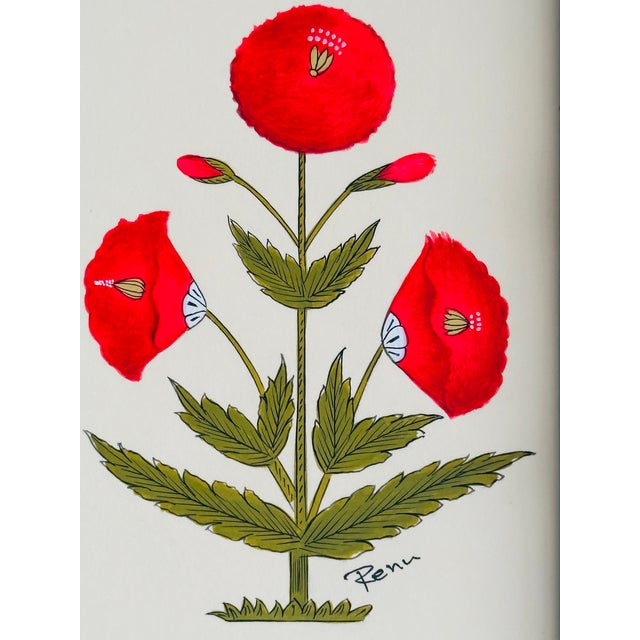 This beautiful red floral motif painting draws inspiration from the iconic designs of Jaipur, India, seen gracing the...