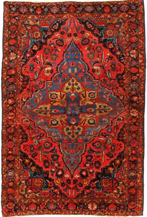 Late 19th Century Antique Persian Sarouk Farahan Rug - 3′8″ × 5′6″