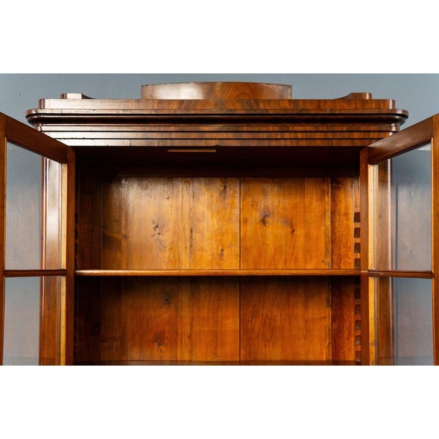 Biedermeier Mahogany Bookcase, 1840s For Sale - Image 9 of 16