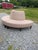 Elevate your space with this exceptional pair of commercial-grade curved serpentine modular benches by the renowned Jasper...