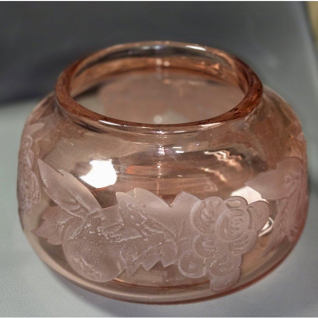 Glass Vase with Acid-Etched Motifs from Legras, 1920s For Sale - Image 9 of 9
