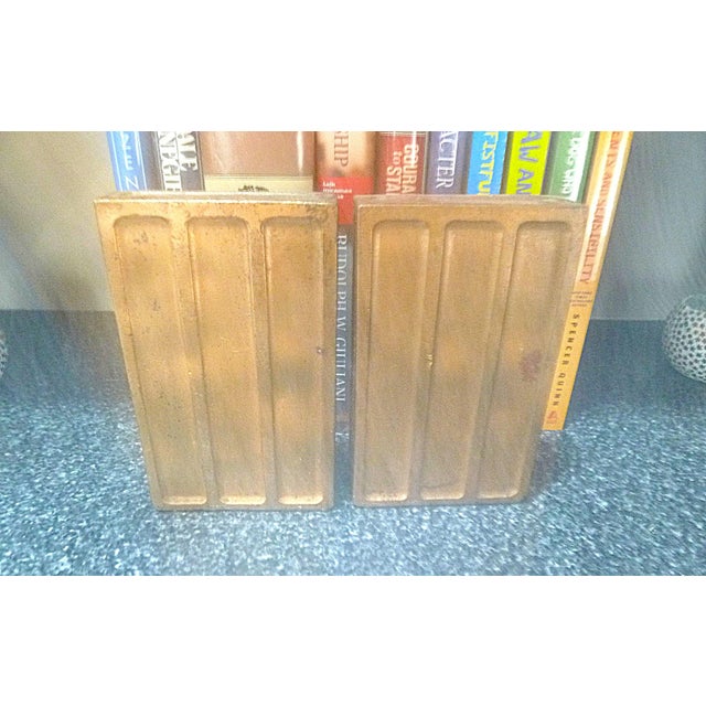 Beautiful, Bronze metal clad golf bookends by Marion Bronze from about 1935. These painted, electroformed bronze bookends...