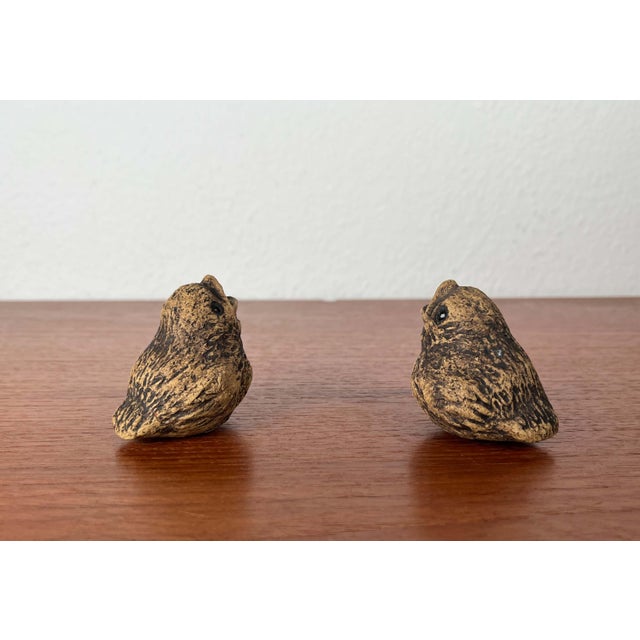 Mid-Century Modern German Studio Pottery Little Bird Figurines from Worspweder Keramik, 1960s, Set of 2 For Sale - Image 6 of 12
