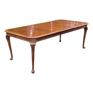 Vintage Pennsylvania House Cherry & Burlwood Dining Table 1 Leaf For Sale