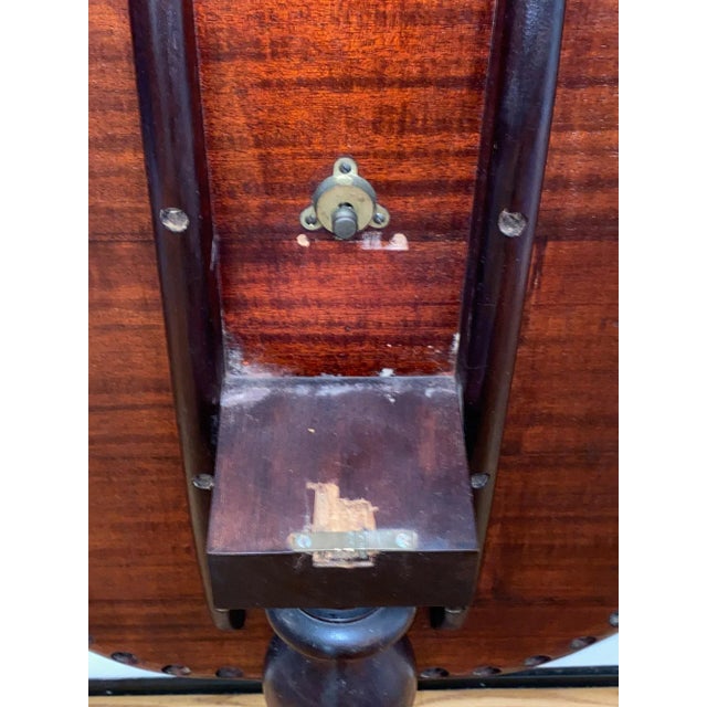 Antique Chippendale Round Table With Fold-Down Top For Sale - Image 10 of 13