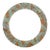 Handcrafted 33 In. Round Copper Collage Art Wall Mirror For Sale