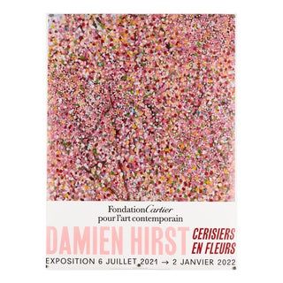Cherry Blossoms Exhibition Poster by Damien Hirst, 2021 For Sale