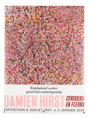 Cherry Blossoms Exhibition Poster by Damien Hirst, 2021