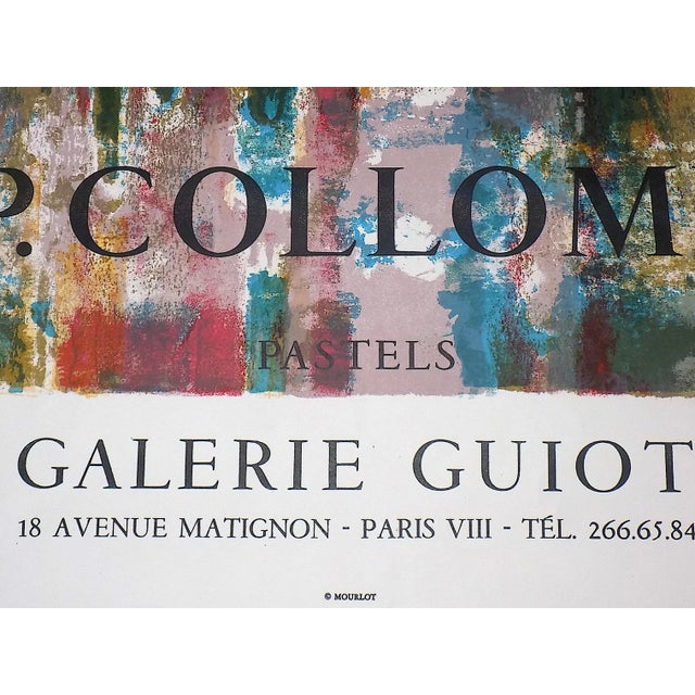 Impressionist Vintage Mid 20th Century Dated Impressionist Full Size Paul Collomb Landscape Poster For Sale - Image 3 of 4