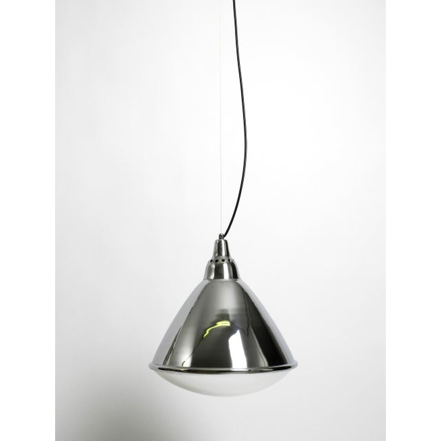 1960s Large Pendant Lamp Headlight in Chrome-Plated Sheet Steel by Ingo Maurer, 1960s For Sale - Image 5 of 18