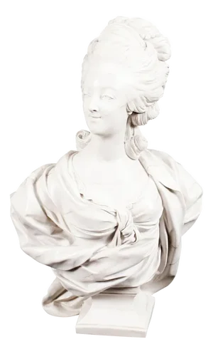 Vintage Bust of Marie Antoinette, Late 20th Century, Sculpted Composite Marble