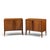 Mid-Century Modern Unagusta Mid Century Walnut Curved Nightstands - Pair For Sale - Image 3 of 12