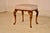English Edwardian English Walnut Upholstered Stool, Circa 1900 For Sale - Image 3 of 8