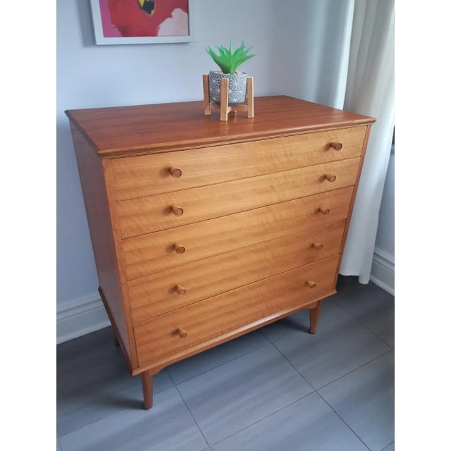 Mid-Century Chest of 5 Drawers in Teak by Alfred Cox, 1950s For Sale - Image 4 of 18