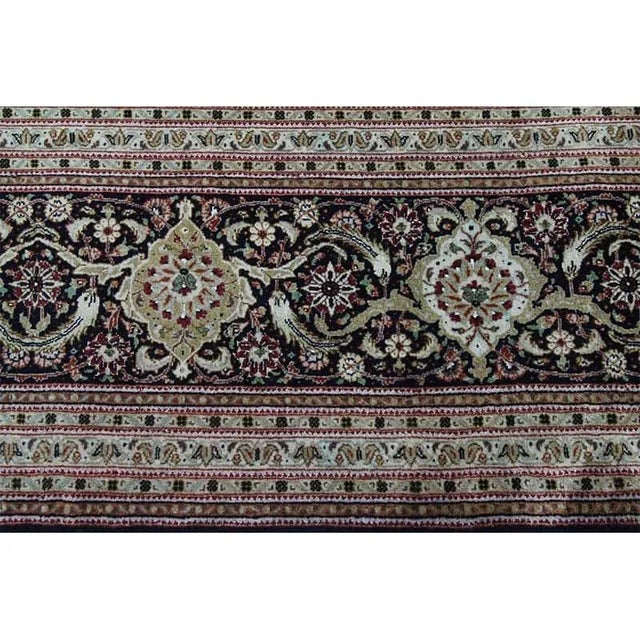 1980s Old Persian Tabriz Area Rug 9’9″ X 13’3″ For Sale - Image 12 of 12