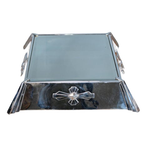 Art Deco Silver Plate Cake Stand, 1920 For Sale