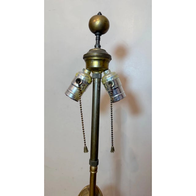 Huge Antique Patinated Bronze Clad Captain Kidd Pirate Figural Table Lamp For Sale - Image 12 of 13