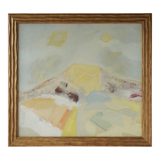20th Century Abstract Expressionist Landscape Original Painting by Linda Kolar (D. 2020) For Sale