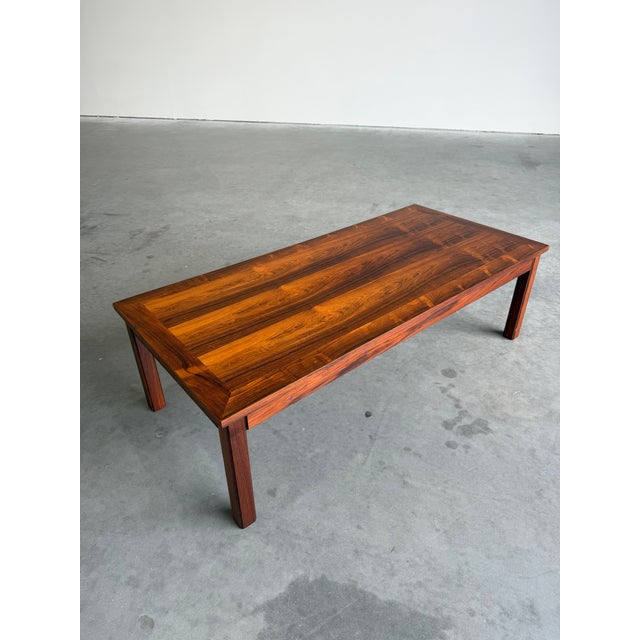 1970s Mid Century Danish Rosewood Coffee and Two Side Tables Set For Sale - Image 5 of 11