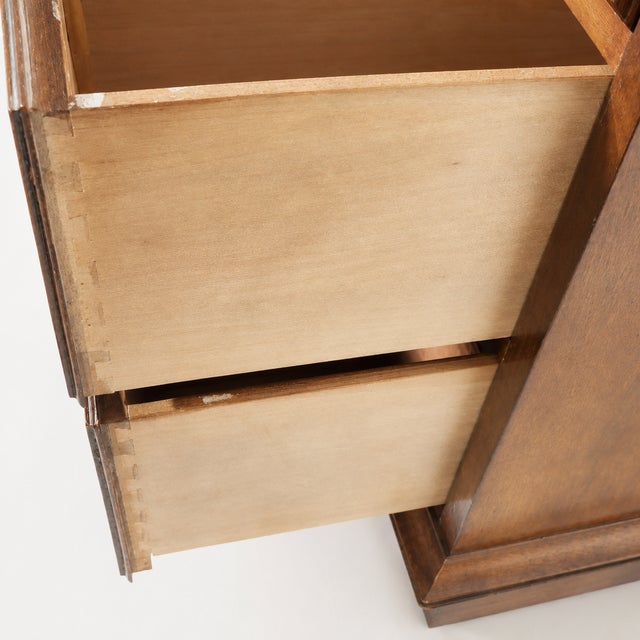 1970s Vintage Henredon Aston Court Banded Mahogany Triple Dresser For Sale - Image 9 of 14
