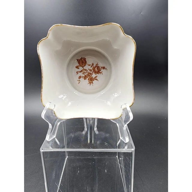 Mid 20th Century French Limoges Trinket Square Dish For Sale - Image 17 of 18