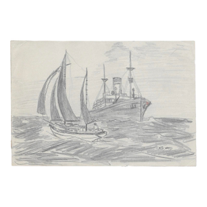 1943 Nautical Drawing by William Wood