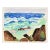Modernist Rocky Californian Seascape in Watercolor on Paper by Lucile Marie Johnston For Sale
