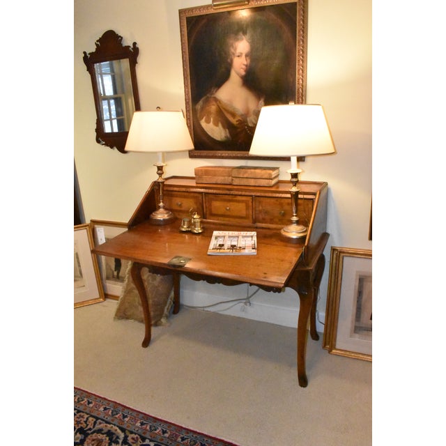 Antique Italian Rococo Desk, Walnut, 18th Century For Sale In Minneapolis - Image 6 of 6