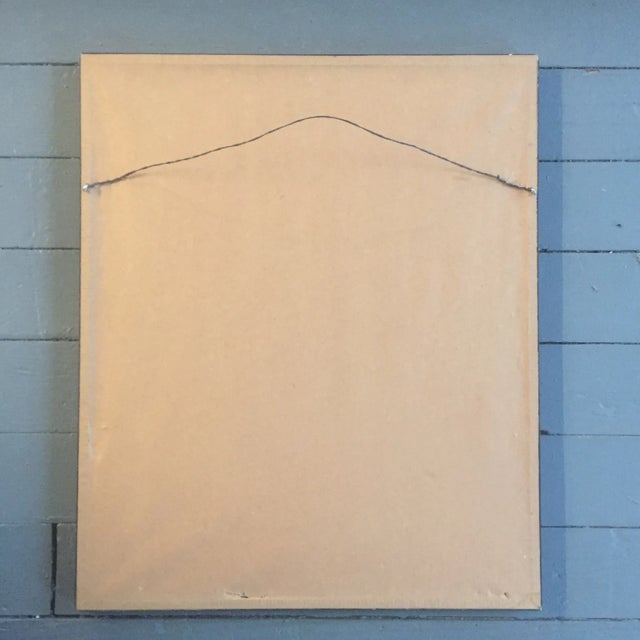 1970s Vintage Original "Wrapped in Fur" Wood Block For Sale - Image 5 of 6