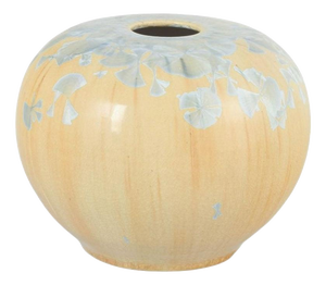 European Studio Pottery Blue and Beige Stoneware Vase