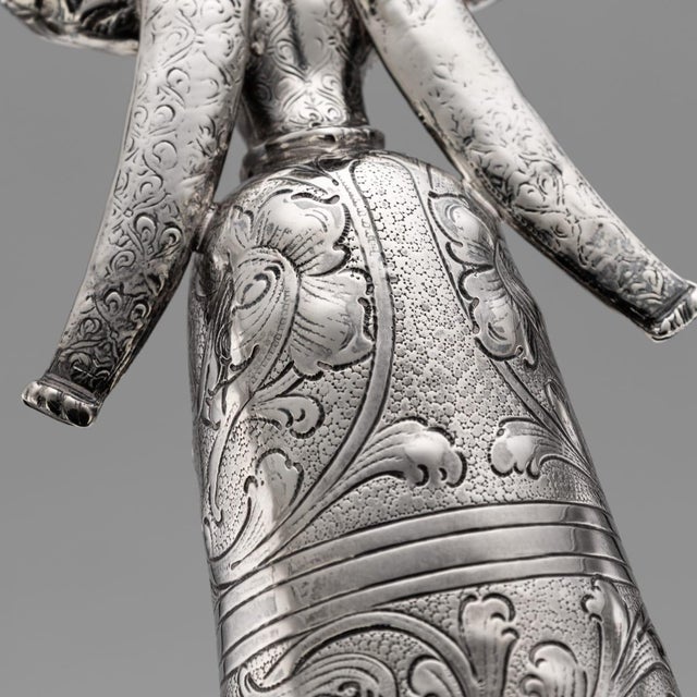 Antique Dutch Silver Wedding Wager Cup, 1911 For Sale - Image 15 of 18