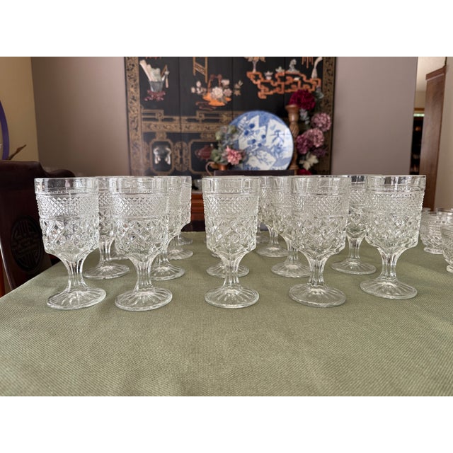 1960s Anchor Hocking Wexford Pattern Glassware Set- 137 Pieces For Sale - Image 16 of 18
