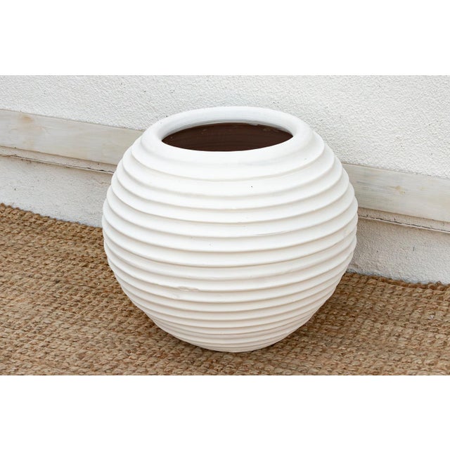 Sculptural Greek Sphere Shaped Planter For Sale - Image 4 of 7