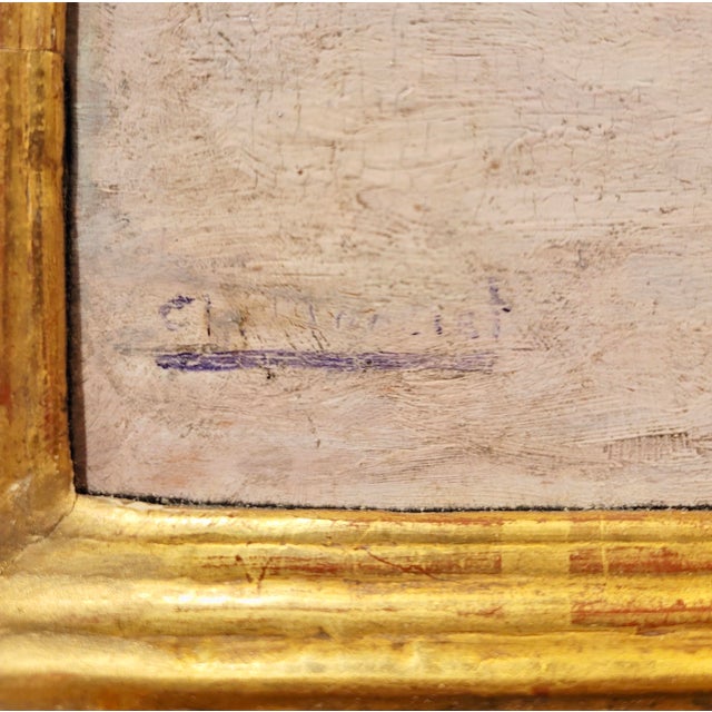 American Impressionist -Girls at the Beach 1920s Summer Vacation -Oil Painting For Sale - Image 9 of 11